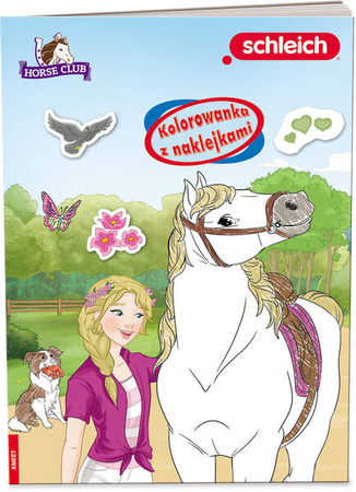Książeczka SCHLEICH Horse Club Kolorowanka z naklejkami 341961