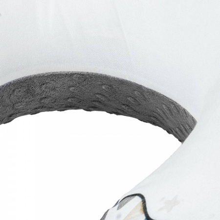 Duży Bamusowy Rogal Misie z minky dapple gray rozmiar 50x65 cm 420531