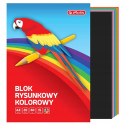 Herlitz Blok rysunkowy A4 kolor 20k 80g 583670