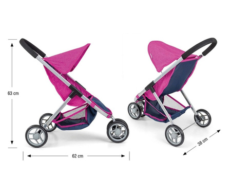 Wózek dla lalek Susie Prestige Navy 128161