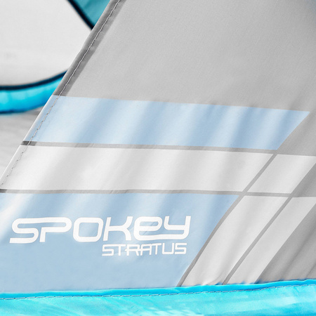 Parawan plażowy samorozkładający się STRATUS niebieski 267829
