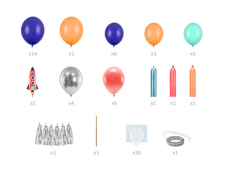 Girlanda balonowa Rakieta 154x130cm 142503