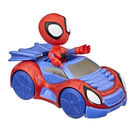 Marvel F1459/F1940 Spidey i przyjaciele Spidey z pojazdem Figurka 10 cm 974948