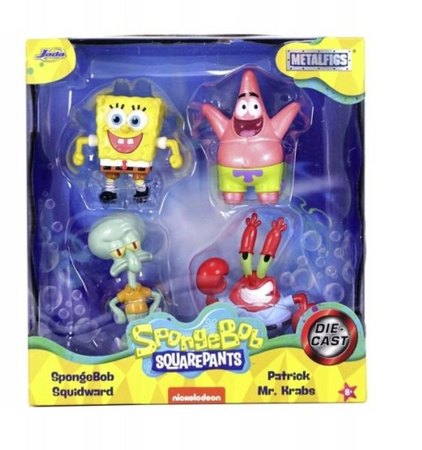 Jada SpongeBob metal 4 pak fig 6,5cm 094880