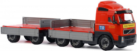 Auto ciężarówka z przyczepą volvo w siatce wader polesie 009487