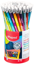 Maped Ołówek z gumką Energy HB mix kolorów 520016