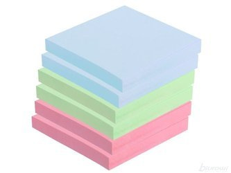 Notes samoprz.tier 75*75 pastel kol mix /12/