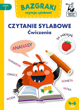 Książeczka Bazgraki Czytanie sylabowe Ćwiczenia 4-6 lat 044003