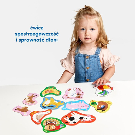 CzuCzu Puzzle do pary Moje Zwierzątka 18 mies.+ 494157
