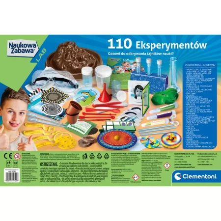 Clementoni Naukowa zabawa 110 Eksperymenty 507207