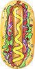Bestway 43248 Materac do pływania Hot Dog 190x109cm 966855