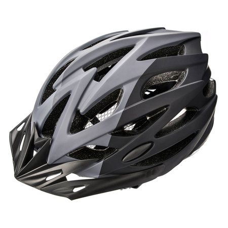 Kask rowerowy Meteor Marven S 52-56cm szary/ciemnoszary/czarny 061149
