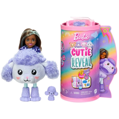 Barbie HKR17/HKR20 Cutie Reveal Lalka Chelsea Pudelek zwierzątko 106790