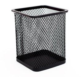 Pojemnik na długopisy kwadrat czarny 8*8*10 tres