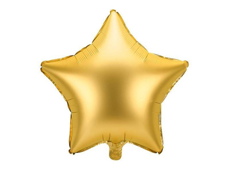 Balon foliowy gwiazdka 48cm złoty 132979