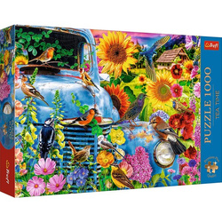 Puzzle Trefl 1000 Premium Plus Tea Time Wiejska sielanka Śpiewające Ptaki 108484