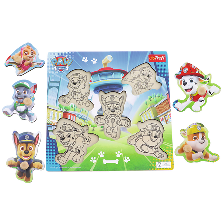 Trefl Zabawka drewniana Puzzle mini Paw Patrol 616200