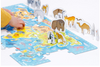 Czuczu: puzzle-mapa świata -zwierzęta 490098