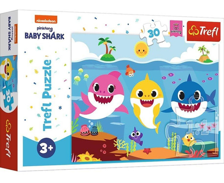 Puzzle Trefl 30 Podwodny świat rekinów