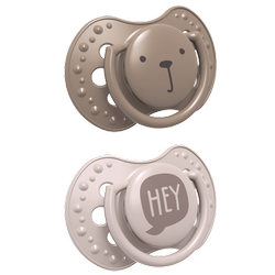Lovi smoczek silikonowy dynamiczny 6-18m 2szt hey girl 835153
