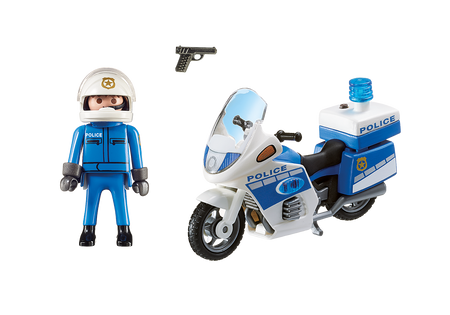 Playmobil 6923 city action motor policyjny ze światłem led