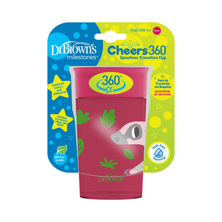 Dr. Brown's Kubek picie jak ze szklanki  300 ml czerwony