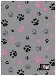 Teczka z gumką A4 St.Right PAWS 654794