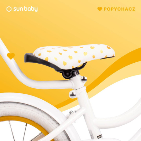 Rowerek 14 cali Heart bike biało złoty 350997 Rower