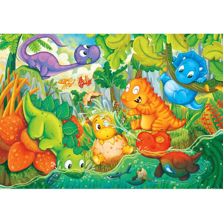 Clementoni Puzzle 24 Maxi Super Kolor Dinos Happ Oasis 285242