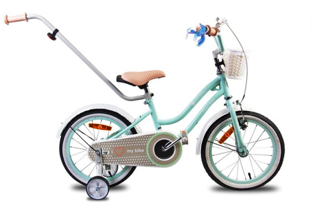 Rowerek 14'' heart bike - miętowy