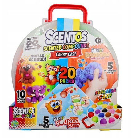 Scentos Pachnące masy plastyczne Walizeczka 20 szt. 407974
