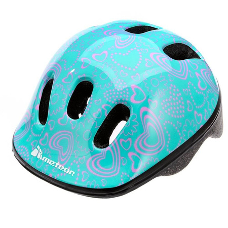 Kask rowerowy meteor mv6-2 s 48-52cm flower 027497