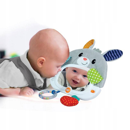 Króliczek z lusterkiem na ramę łóżeczka smily play 507982