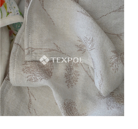 Texpol pieluszka kolorowo tkana bambusowo-lniana żakard 75x75 170g Linen dziki koper gat1 051450