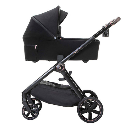 Espiro Only 2023 , 210 stylish black gel wózek dziecięcy 205668