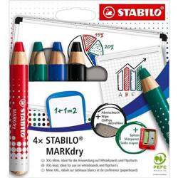 STABILO Marker dry suchościeralny 4kol 582520