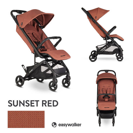 Easywalker Miley 2 Kompaktowy wózek spacerowy z torbą transportową Sunset Red 112962
