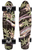 Deskorolka meteor multicolor flowers black 054912