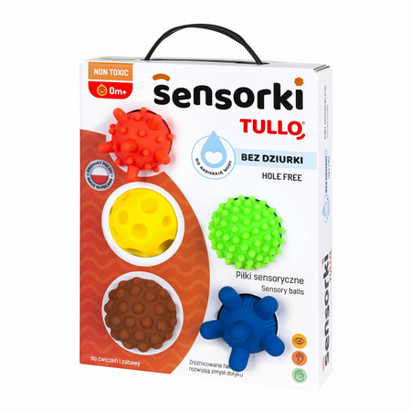 Tullo Piłeczki sensoryczne Sensorki 5 szt Bez dziurki 774170