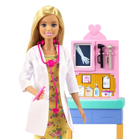 Barbie GTN51/DHB63 Lalka Kariera Pediatra Blondynka 918625