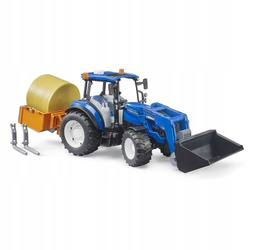 Bruder 02187 Traktor New Holland TS.120 z ładowaczem i akcesoriami 021870