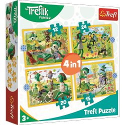 Puzzle trefl 4W1 Wspólne zabawy Treflików 343588