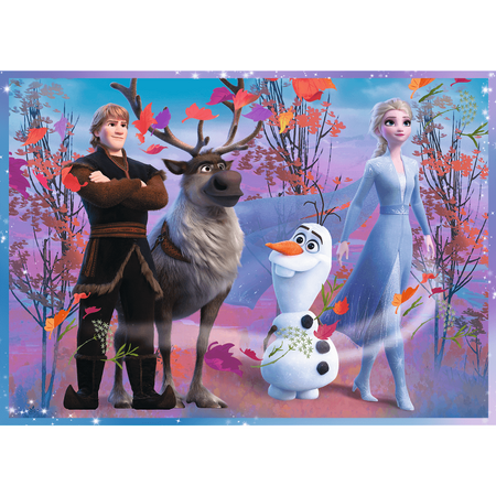 Puzzle trefl 4W1 Podróż w nieznane / Disney Kraina Lodu 2 343236