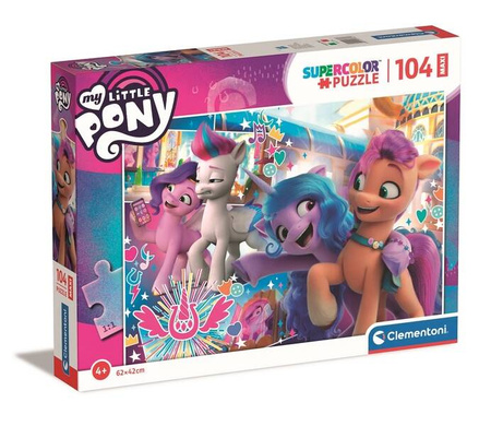 Clementoni Puzzle 104 Maxi Super Kolor My Little Pony 237647