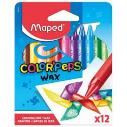 Kredki świecowe 12kol maped colorpeps 610113