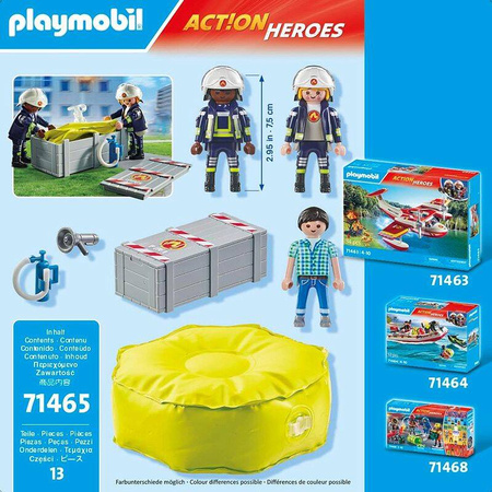 Playmobil 71465 Strażacy z poduszką powietrzną 714657