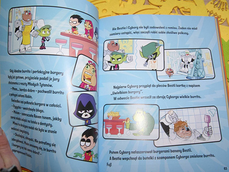HarperKids Książeczka Młodzi Tytani Akcja! Bajki 5 minut przed snem 662231