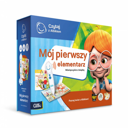 Albik Zestaw Mój pierwsze elementarz Pióro z książką 031709
