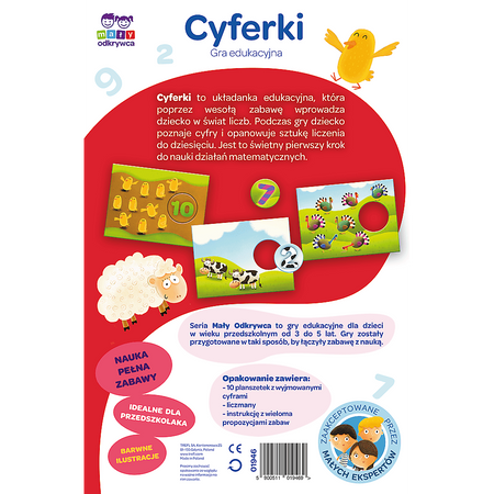Gra trefl cyferki / mały odkrywca 019469
