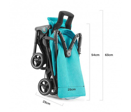 Kinderkraft wózek spacerowy mini dot turquoise